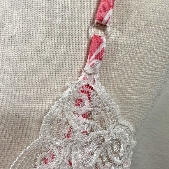 Victoria's Secret Vintage Gold Label Pink Floral Slip Dress - Picture 9 of 11